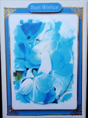 Floral Splendour - Beautiful Blue Quick Topper by Mary Murphy