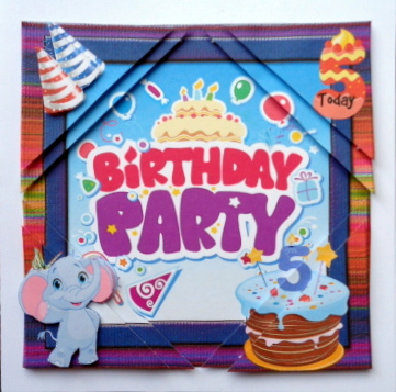 Cute Characters Age Birthday Card Front 5 by Mary Murphy