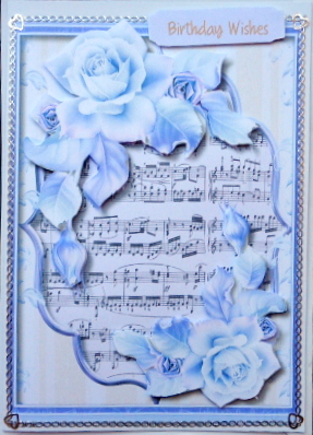 Beautiful Lilac Roses on Sheet Music  by Mary Murphy