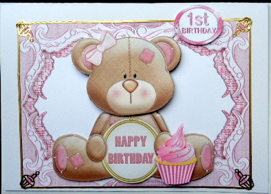 Little Birthday Bear with Cupcake by Mary Murphy