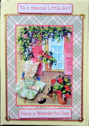 Charlotte on the Garden Bench by Mary Murphy