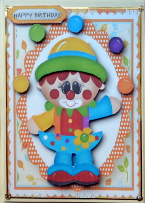 Cute Little Chubbie Juggling the Balls  by Mary Murphy