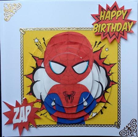 Super Hero Spider Man Oval Pyramids by Mary Murphy