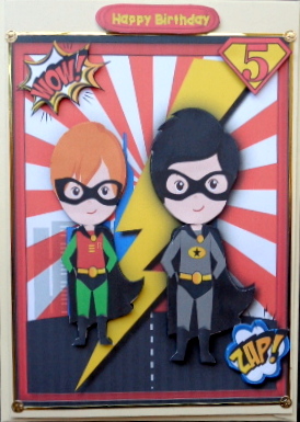 Batman and Robin Dynamic Duo , Pyramid by Mary Murphy