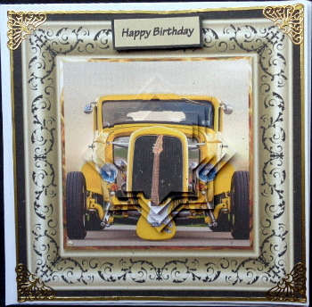 Music on the Road 6x6 Card with Pyramid by Mary Murphy
