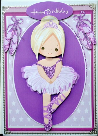 Lovely Blond Ballerina in Lilac by Mary Murphy