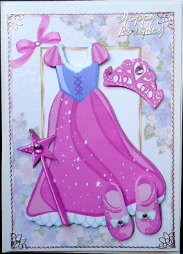 Pretty Pink Sparkle Princess Dress with Tiara by Mary Murphy