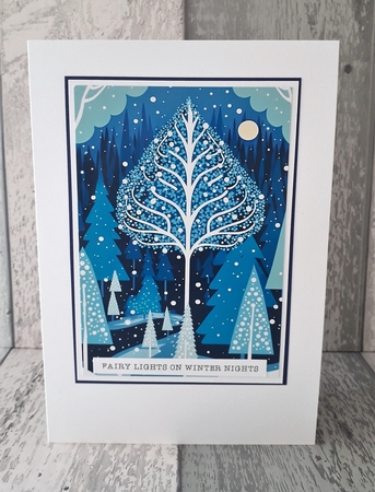 Winter wonderland forest by Mary Thomsen