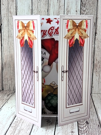 Funny Face Glasses  Christmas Gate Fold  by Mary Thomsen