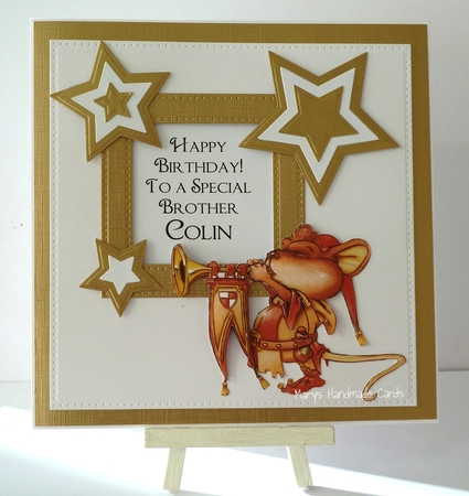'just for You' Mouse Decoupage Sheet by Mary Thomsen