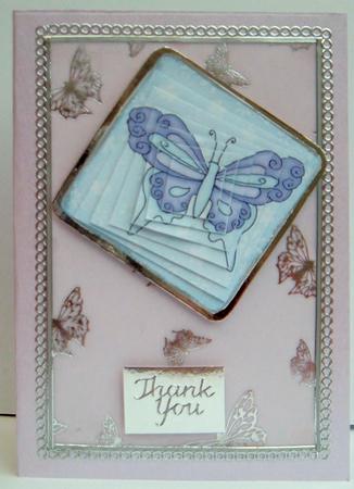 Fluttery Butterfly Twisted Pyramage Sheet by Mary Trueman