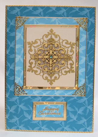Skeleton Leaves Backing Paper in Teal by Mary Trueman