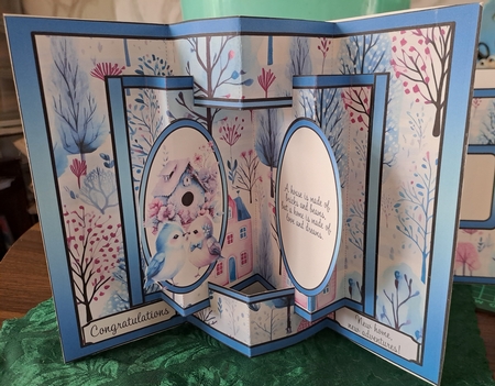 Love Birds New Home Double Concertina Card Featured Gallery Photo