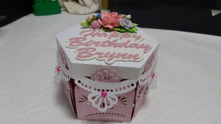 Hexagon Exploding Box Surprise by Maryanne Graham