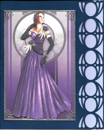 Art Deco Lady Rose (lilac) by Mary Jane Harris