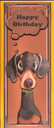 A Dogs Life Dl Card Front by Mary Jane Harris
