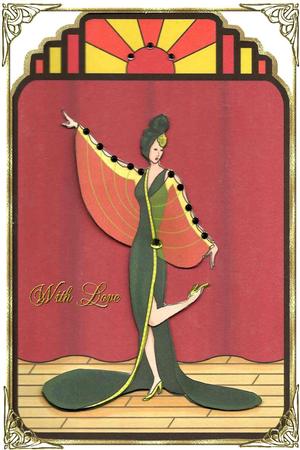 Roaring Twenties Art Deco Lady 1920's by Mary Jane Harris