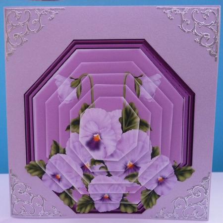 Lilac Pansy's by Mary Tidbury