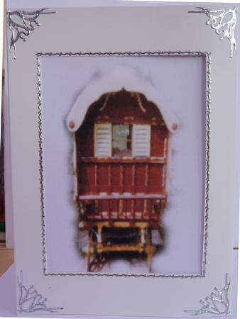 Red and Yellow Caravan or Vargo by Mary Tidbury