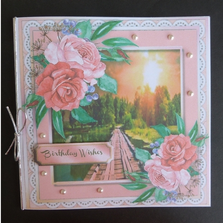 Beautiful Sunrise and Roses  by Maureen Garrigan