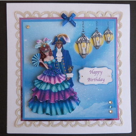 VENITIAN DREAM BIRTHDAY CARD FRONT by Maureen Garrigan