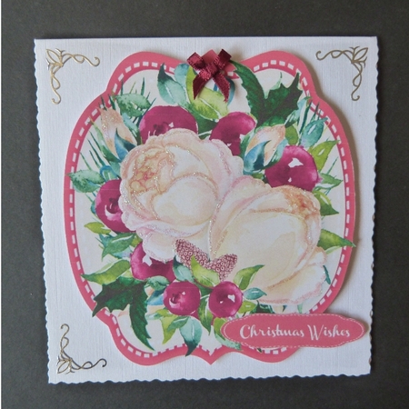 Beautiful Christmas Roses and Berrys  by Maureen Garrigan