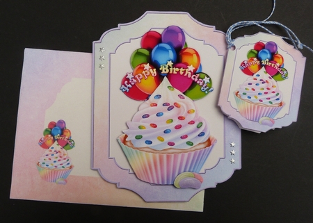 Birthday Cupcake Mini Kit by Maureen Garrigan