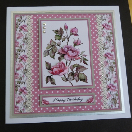 Lovely Wild Roses Topper (Shabby Chic) by Maureen Garrigan