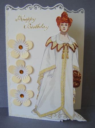 Elegant Lady 1 Edge Card by Maureen Garrigan