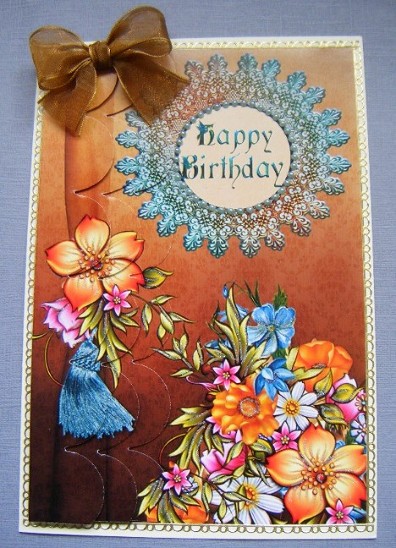 Happy Birthday in Blue by Maureen Garrigan