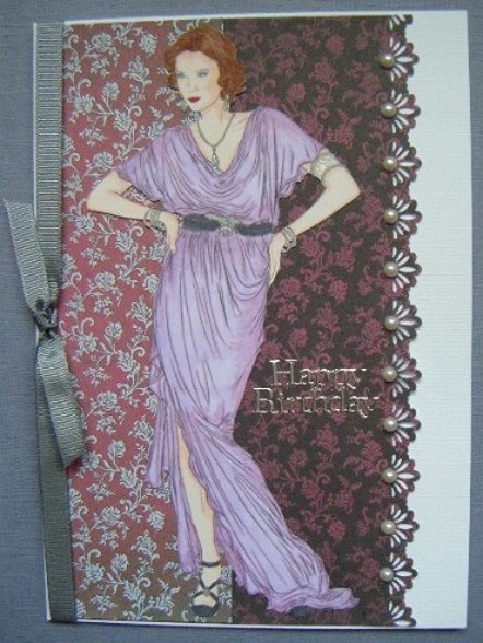 Art Deco Lady Elise Digi Stamp by Maureen Garrigan