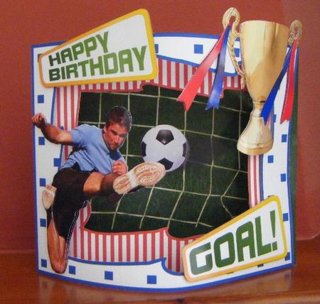 Beau Fronts 3D Card Kit - Goal! by Maureen Garrigan