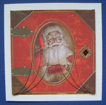Father Christmas Book 5inch Side by Side Rounded Stacker by Maureen Garrigan