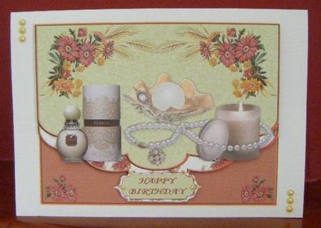 Bathtime Beauty Essentials Decoupage by Maureen Garrigan
