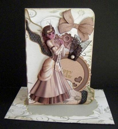 Vintage Lady - Pocket Card by Maureen Garrigan