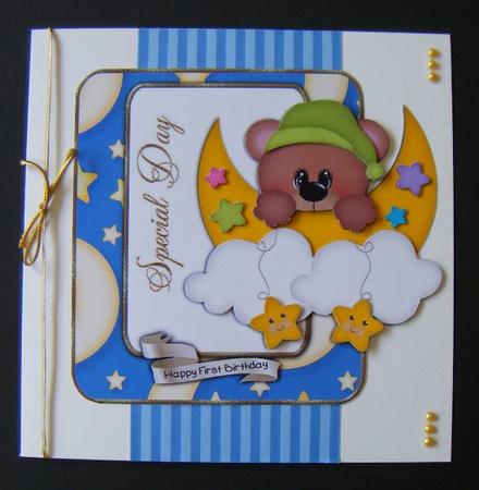 Special Day Card Topper Boy by Maureen Garrigan