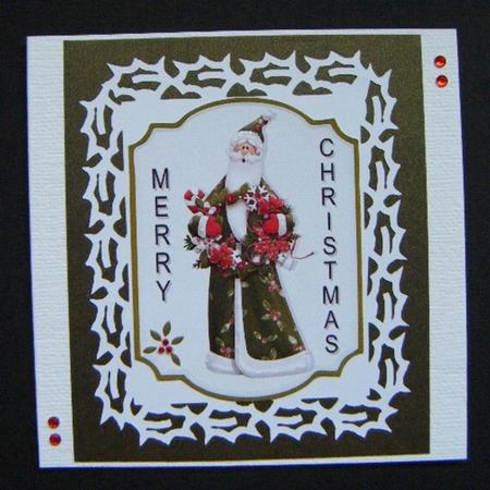 4 Holly Edged Mats by Maureen Garrigan