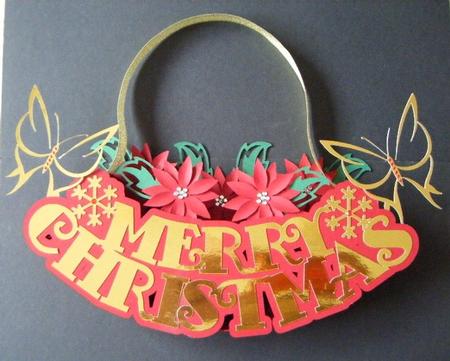 3D Christmas Door Hanger by Maureen Garrigan
