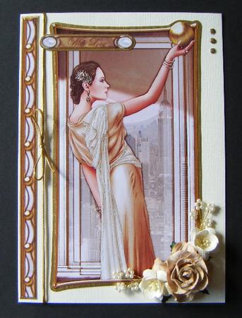 Art Deco Lady Pandore Gold Topper by Maureen Garrigan