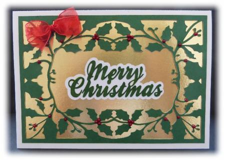 Card Template Holly No 4 by Maureen Garrigan
