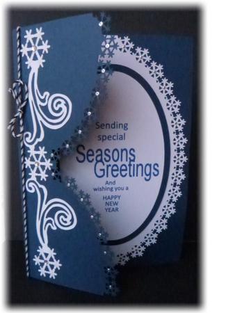 Snowflake Edge Card 2  by Maureen Garrigan