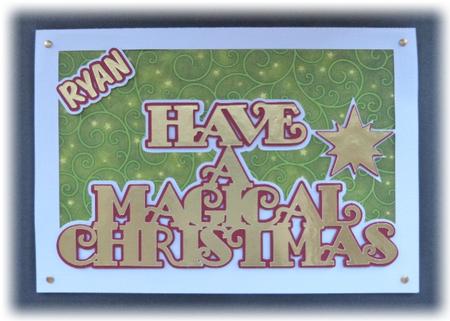 Have A Magical Christmas - Card To Fit C5 Env by Maureen Garrigan