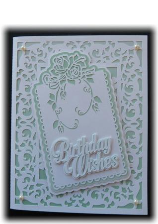 Birthday Wishes Tag Card by Maureen Garrigan