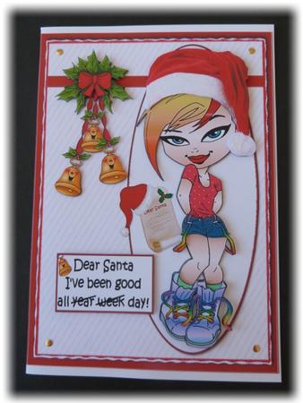 Teen Diva Letter to Santa by Maureen Garrigan