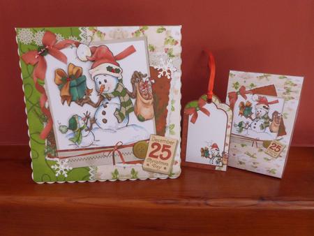 8x8 the Most Adorable Snowman by Maureen Garrigan