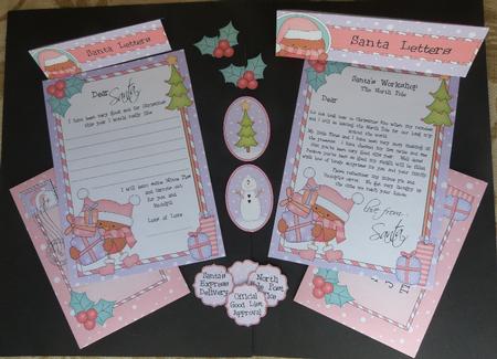 Xmas Bobbin Robin Child's Santa Letter to and from Santa by Maureen Garrigan