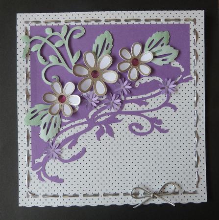 Square Floral Topper by Maureen Garrigan