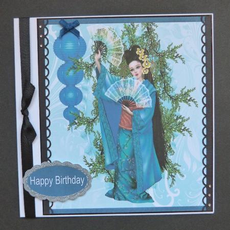 Geisha Birthday 1 by Maureen Garrigan