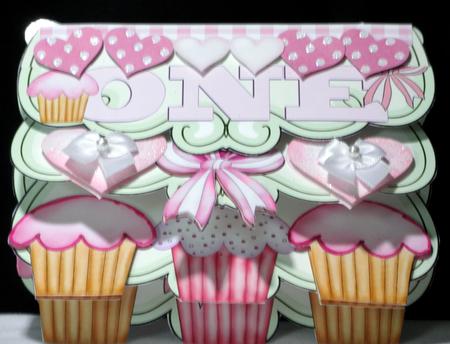 Fold and Flip First Birthday Card by Maurine Tapscott