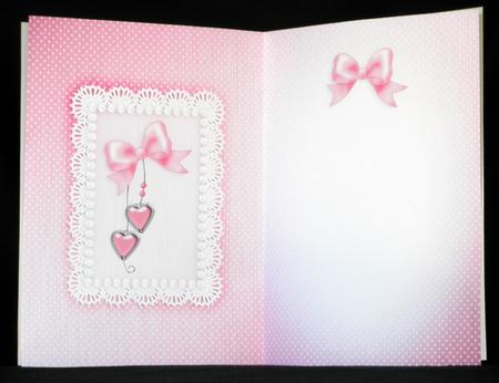 Greetings, Lace and Pearls Matching Insert A5 Portrait by Maurine Tapscott